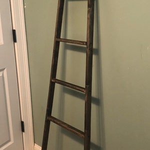 Blanket ladder,decorative ladder, rustic wood ladder, nursery organization, farmhouse style ladder, Jewett wood company