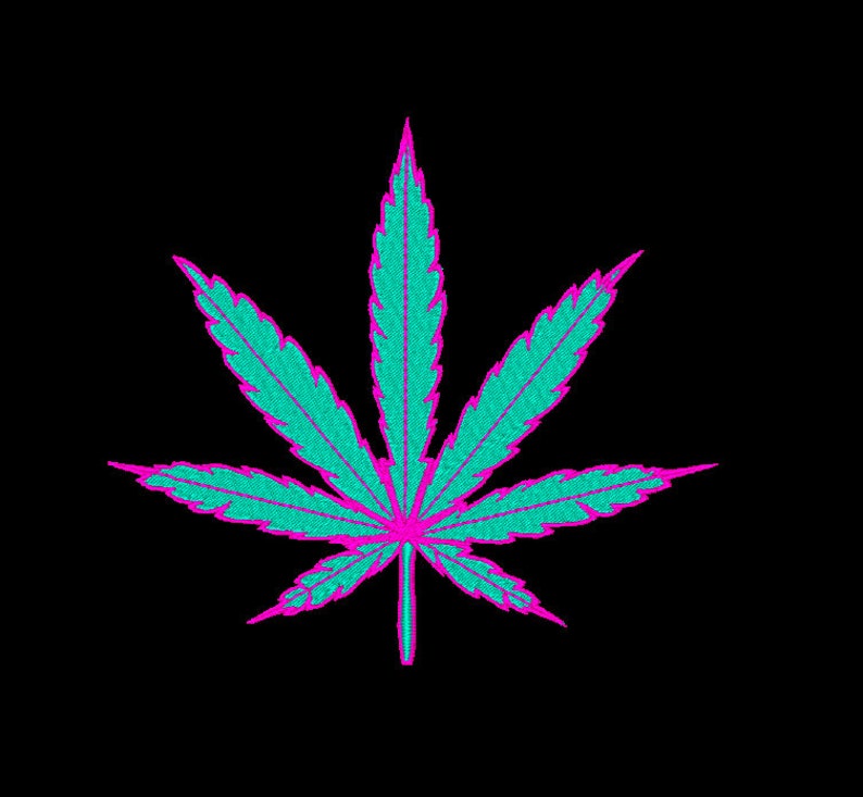 Cannabis leaf weed marijuana pot reefer dst embroidery machine  etsy