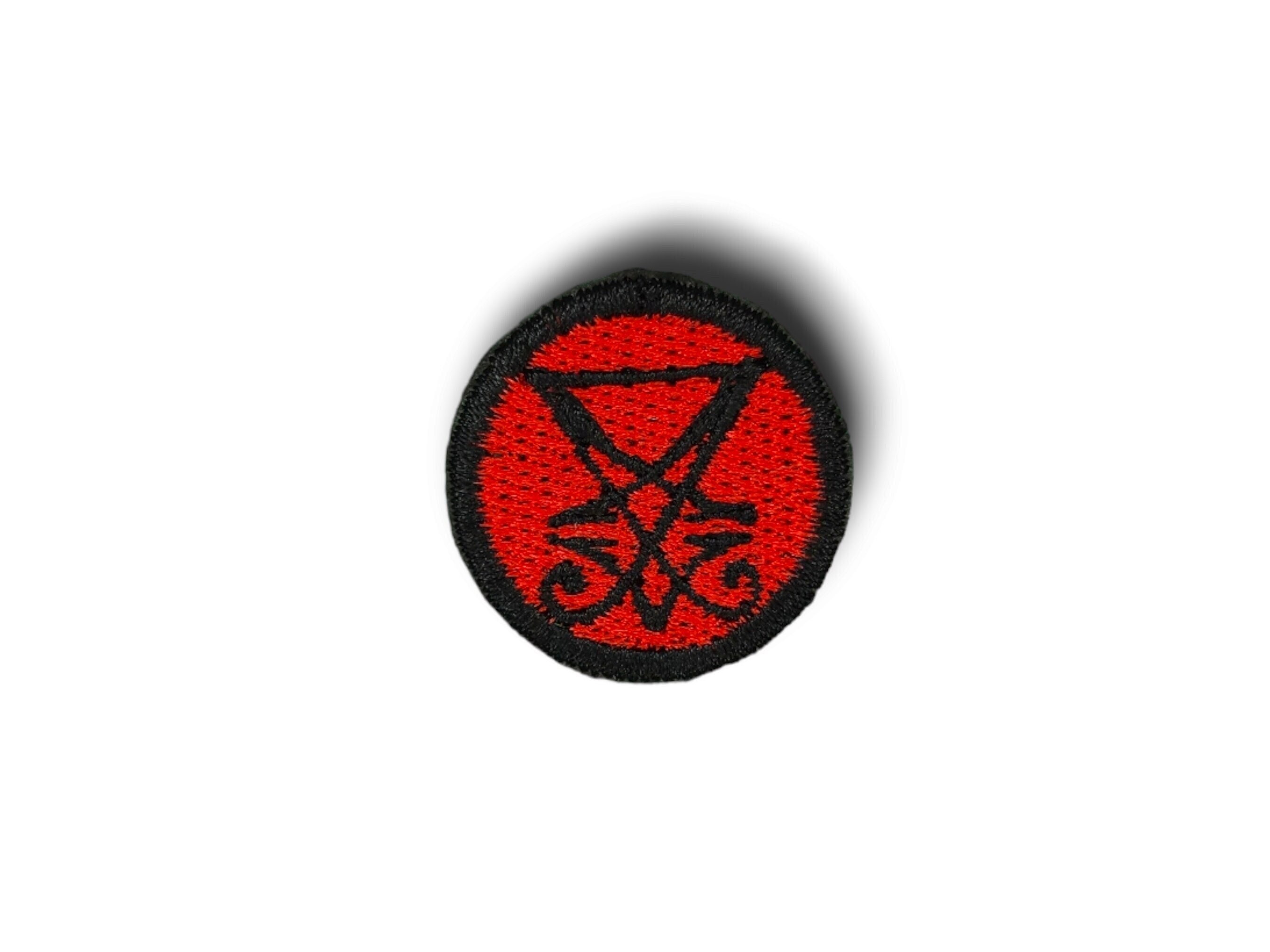 Hell Satanic Goat Embroidered Iron-on / Velcro Sleeve Patch