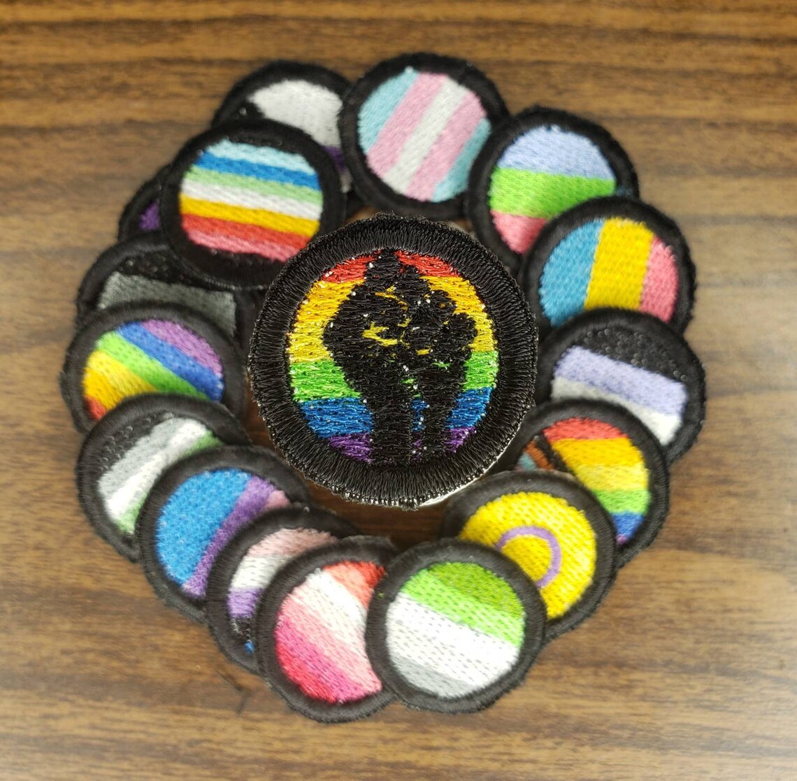 Blm fist rainbow embroidery design digitized machine  etsy