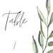 Olive Branch Wedding Table Number Template, Mediterranean Branch Event ...