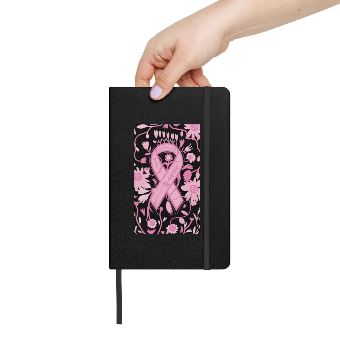 Pink Ribbon Hard Bound Notebook - Etsy