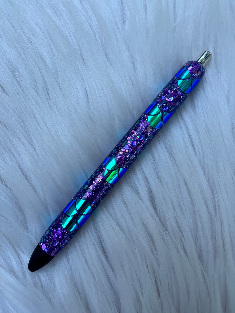 RTS Ready To Ship Glitter Pen Ink Joy Pen Mermaid Scales Purple Teal Glitter Glitter Pens image 2