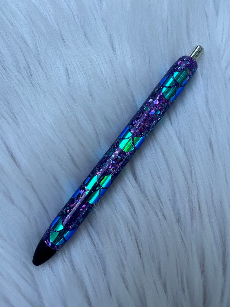 RTS Ready To Ship Glitter Pen Ink Joy Pen Mermaid Scales Purple Teal Glitter Glitter Pens image 1