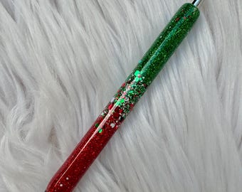 RTS ~ Ready To Ship ~ Glitter Pen ~ Christmas ~ Christmas Pen ~ Ink Joy Pen ~ Green and Red Glitter ~ Glitter Pens