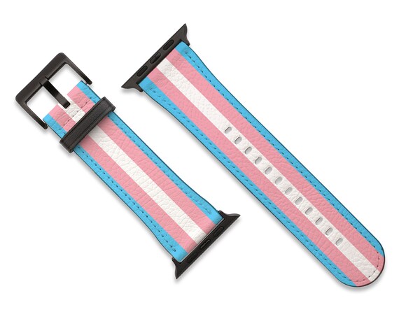 trans flag apple watch band