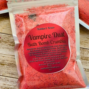 Vampire Dust Bath Bomb Crumbles