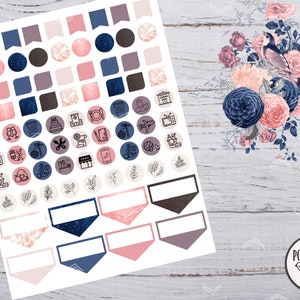 Klassiek weekpakket Happy planner // Verticale plannerstickers // Afdrukbaar afbeelding 5