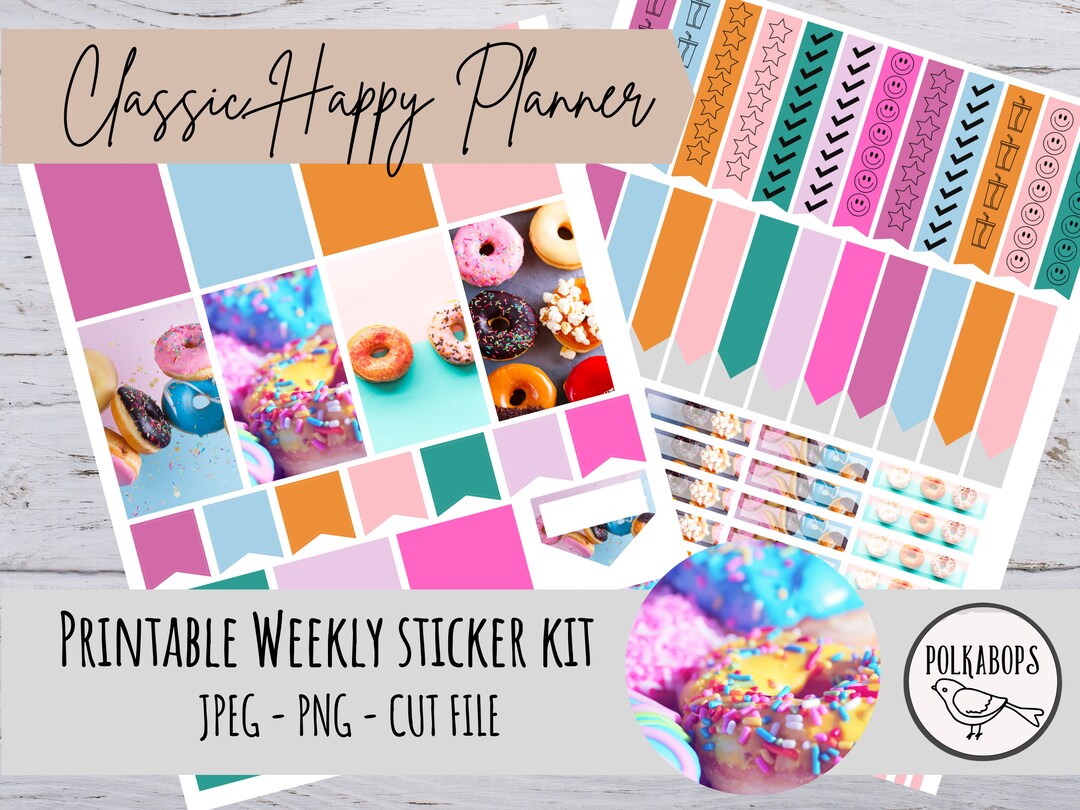 Classic Happy Planner Weekly Kit // Vertical Planner Stickers ...