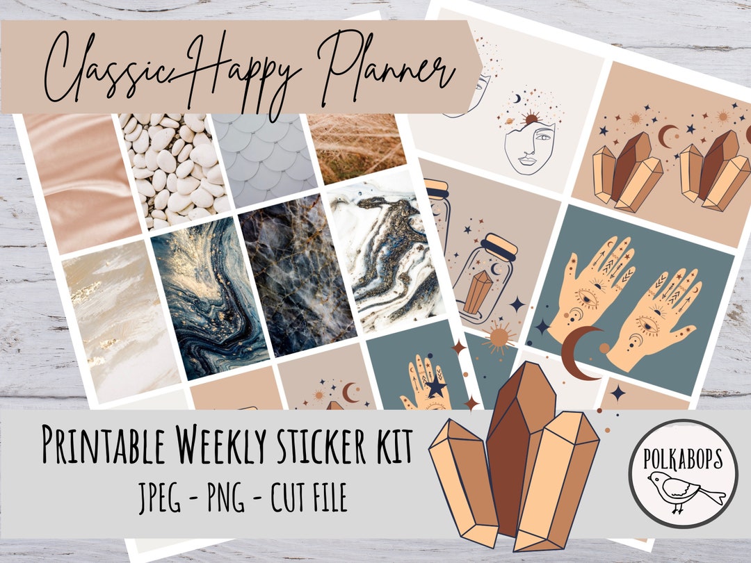 Classic Happy Planner Weekly Kit // Vertical Planner Stickers ...