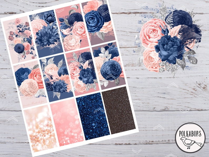 Klassiek weekpakket Happy planner // Verticale plannerstickers // Afdrukbaar afbeelding 2