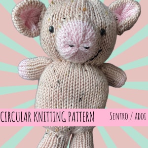 Patrón PDF para máquina de tejer circular Pig Sentro Addi Express