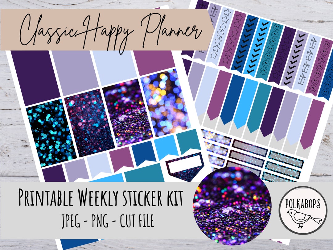 Classic Happy Planner Weekly Kit // Vertical Planner Stickers ...