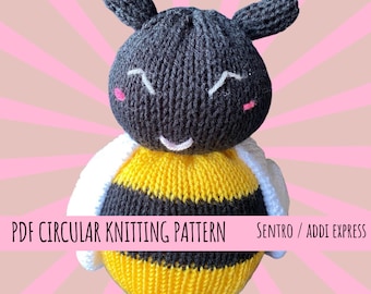 Bee Circular Knitting Machine PDF pattern Sentro Addi Express