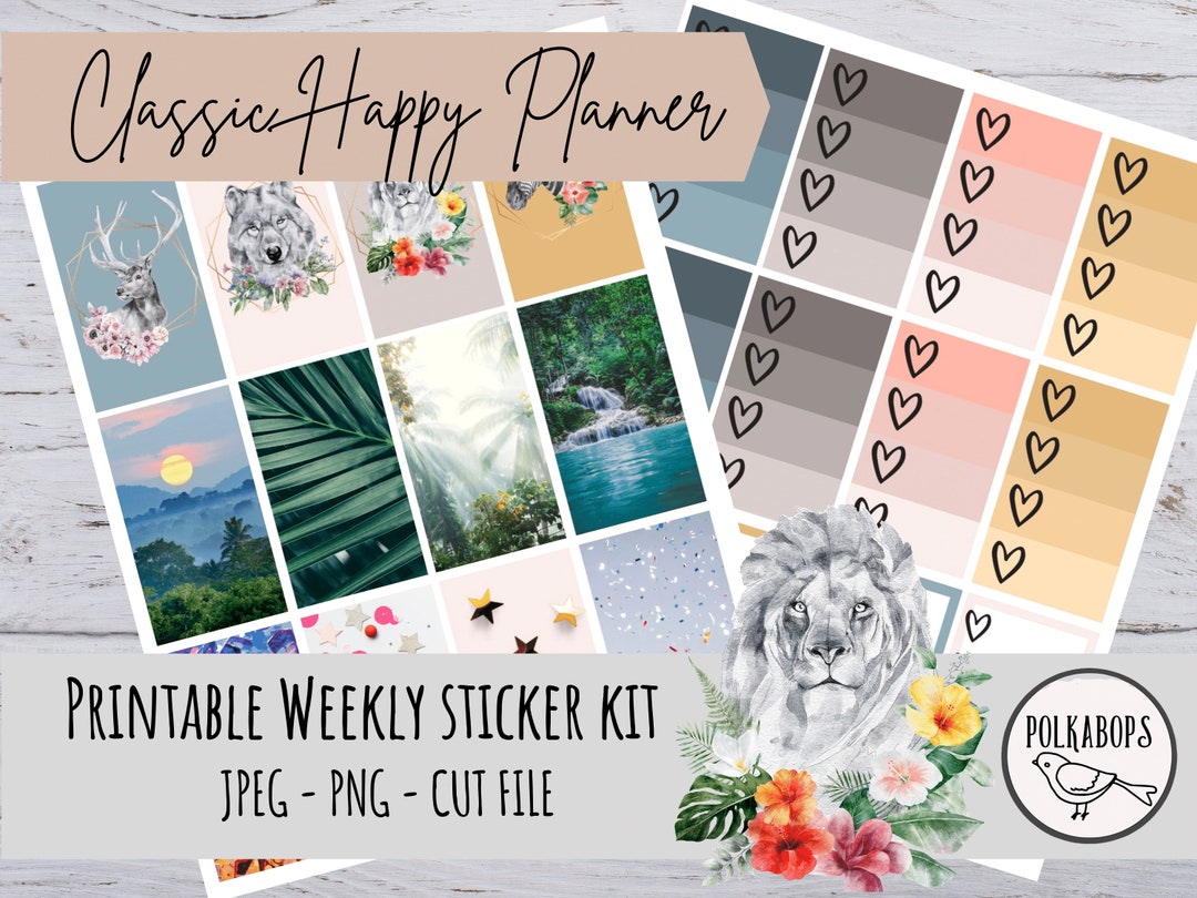 Classic Happy Planner Weekly Kit // Vertical Planner Stickers ...