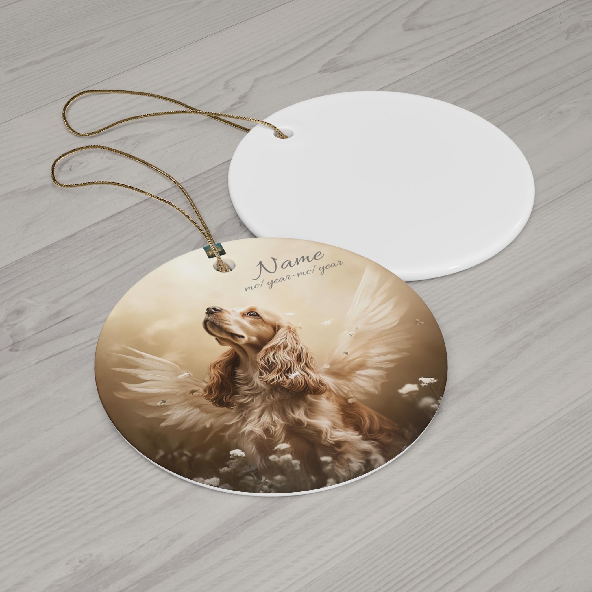 Angel Cocker Spaniel Premium Artwork Memorial Ornament, Eternal ...