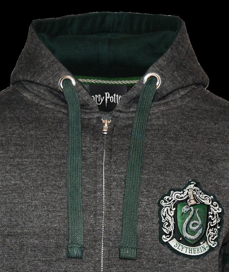 Licensed Harry Potter™ Unisex Slytherin™ Zipped Hooded Etsy Uk