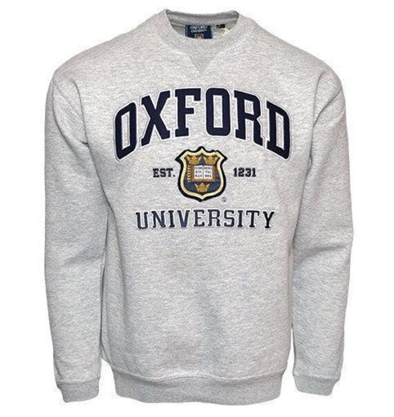 Ou201 Unisex Licensed Oxford University Felpa Sports Grey | Etsy Italia