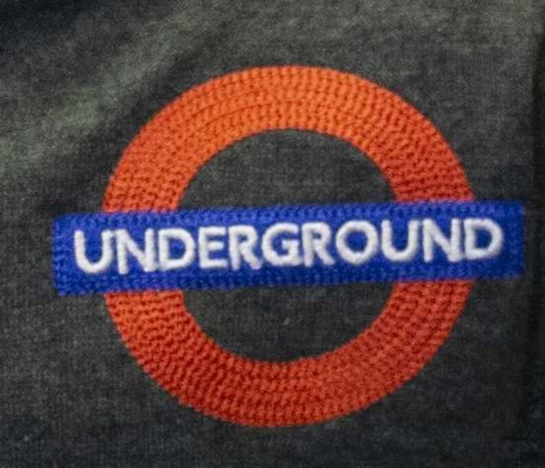 TFL/™129K Kids Licensed Chain Stitch Embroidery Underground/™ Hoodie Grey
