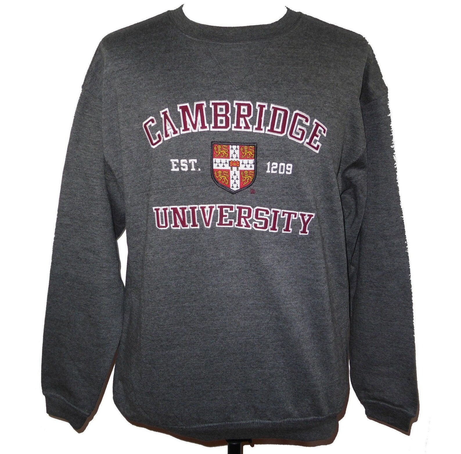 Licensed Cambridge University Unisex Sweatshirt Charcoal | Etsy