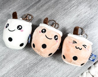 Boba Plush 4" Keychain Keyring | Shop Haven Mae | Boba Gift for Boba Lovers | Boba Stuffed Toy