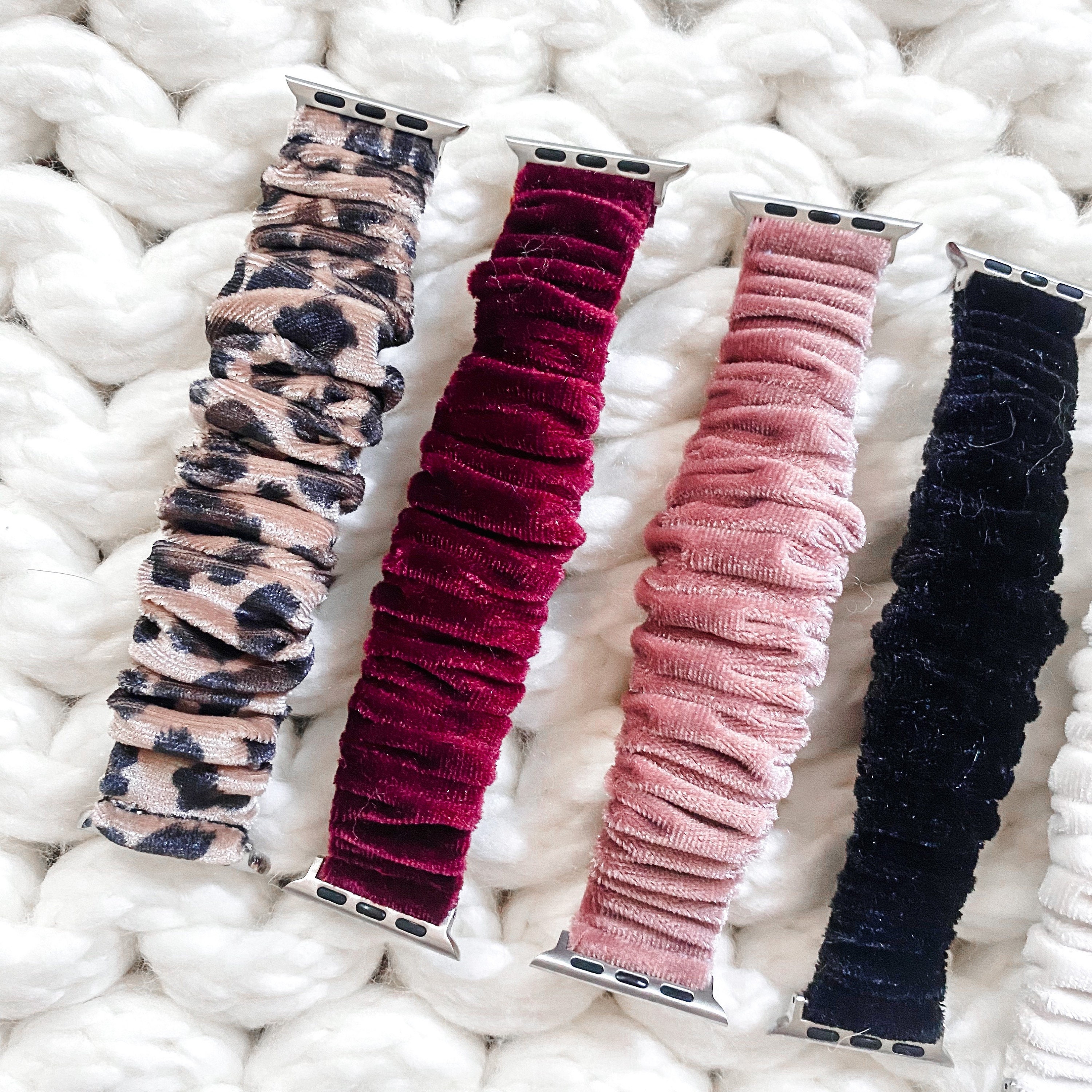 VELVET Apple Watch Scrunchie Band 38mm 40mm 41mm 42mm 44mm 45mm