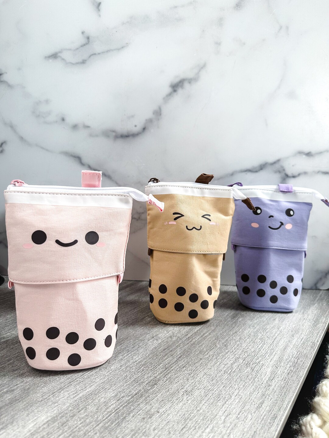 Boba Pencil Case Collapsible and Retractable Shop Haven Mae Boba Gift