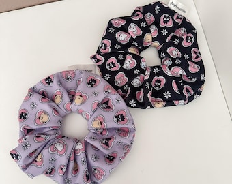 Scrunchie oversize originale in morbido pizzo a forma di cuore Kawaii Friends di Shop Haven Mae