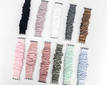 WATERPROOF + RESISTANT Swim Apple Watch Scrunchie Band 38mm/40mm/41mm/42mm/44mm/45mm Size | Scrunchie Haven