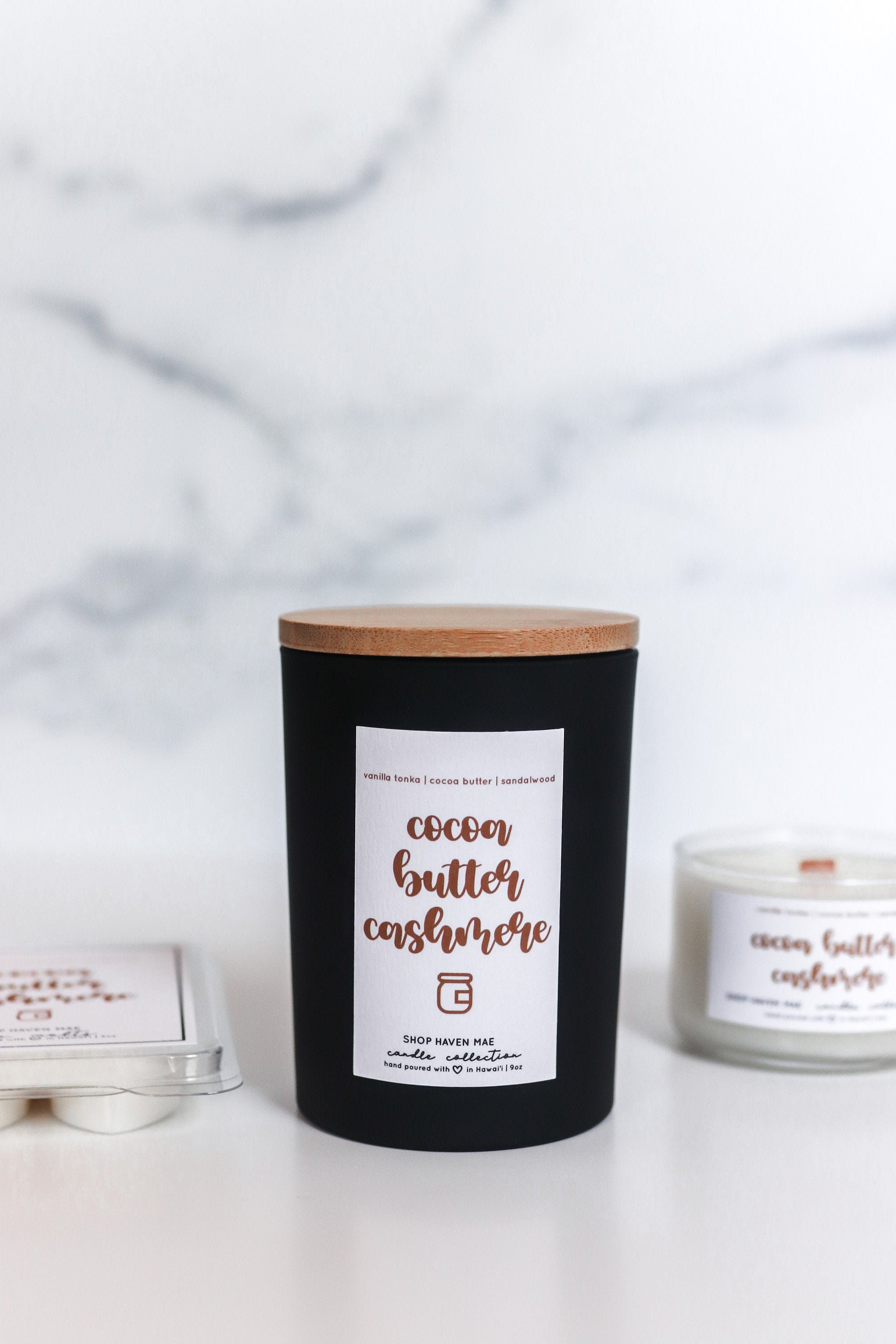 Cocoa Butter Cashmere Scented Wooden Wick Candle 4oz Candle Etsy