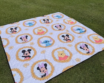 Magical Friends Puakenikeni Picnic Blanket Mat with Carrying Straps By Shop Haven Mae