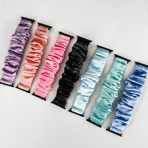 Constellation Stars Soft Velvet Apple Watch Scrunchie Band 38mm/40mm/41mm/42mm/44mm/45mm Size | Scrunchie Haven