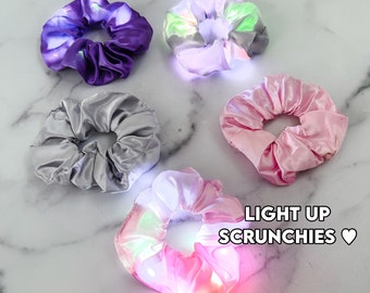 Light Up Rave LED Party Satin Scrunchie | Shop Haven Mae