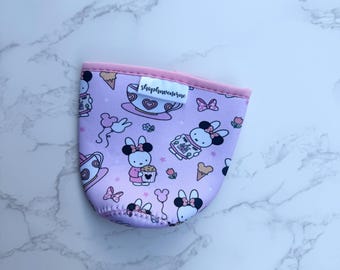 Pink Bunny at Magical Park Made With Neoprene Material Coffee Cozies Coffee Cozy Cup Sleeve