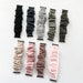 ADJUSTABLE Length Apple Watch Scrunchie Band Cotton Solid Colors Black Connectors 38mm/40mm/41mm/42mm/44mm/45mm 