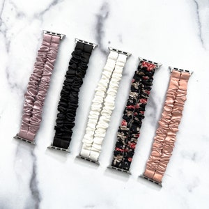 Double Band Scrunchie Apple Watch Scrunchie Band 38mm/40mm/41mm/42mm/44mm/45mm Size | Scrunchie Haven
