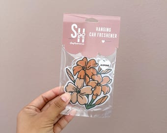 Gelber Puakenikeni Jasmin duftende Auto-hängende Filz-Lufterfrischer-exklusives Design | Haven Mae kaufen