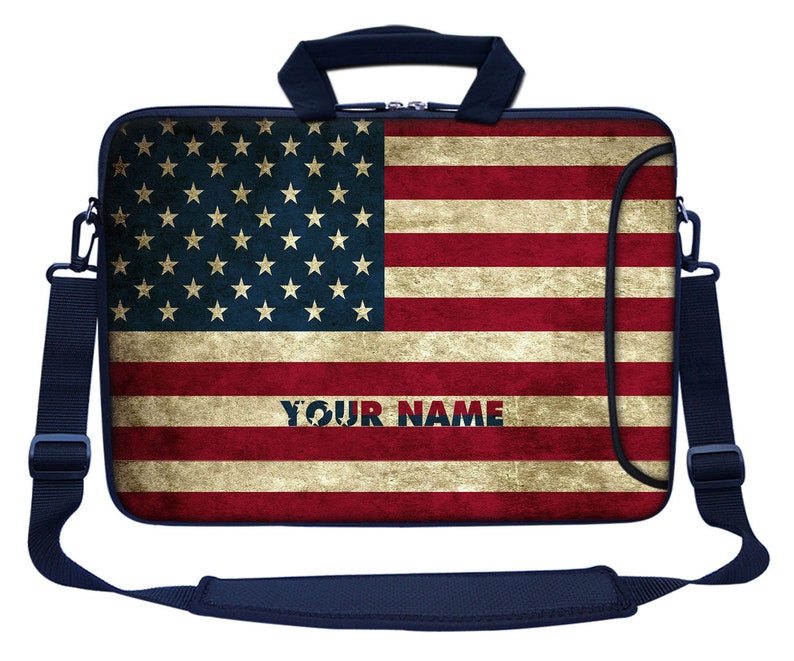 Custom Personalized Laptop Bag With Side Pocket & Shoulder Etsy