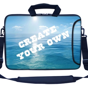 Personalized Laptop Bag with Side Pocket Customized with Your Picture Text Logo Artwork image 1