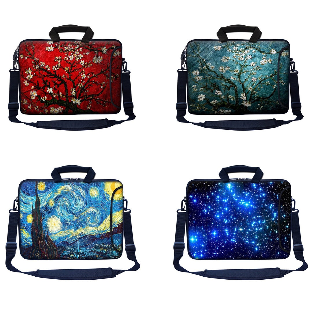 Meffort Inc Neoprene Laptop Bag Carrying Case With Strong Handle, Side