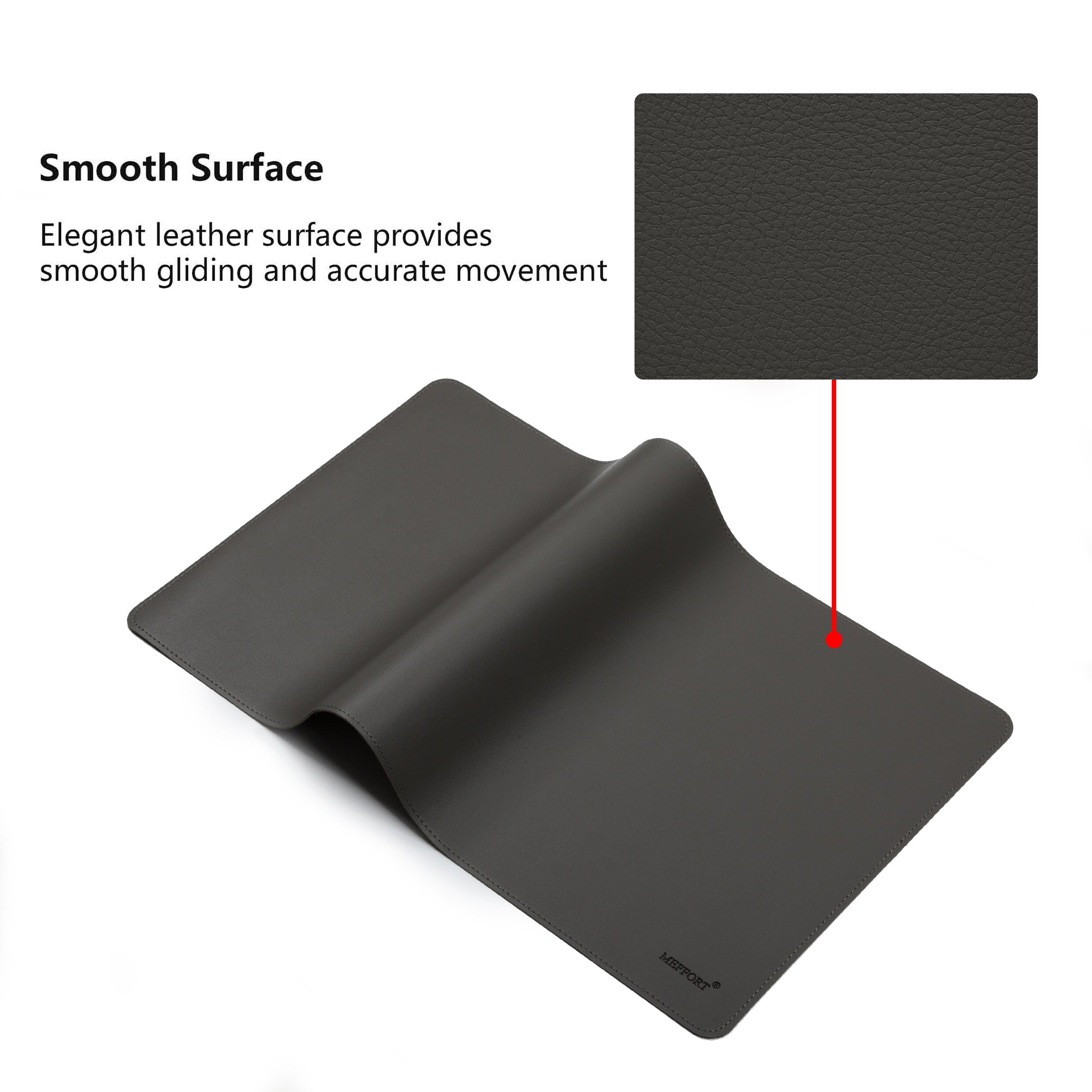 Extended Large Leather Mouse Desk Pad With Stitched Edges & Etsy