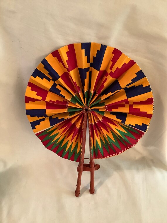 Fancy Handmade African Folding Hand Fans Etsy