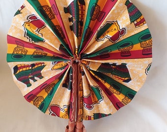 Fancy African Handmade Folding Hand Fan