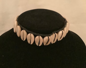 African Cowrie Shell Choker