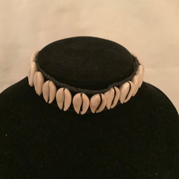 African Cowrie Shell Choker