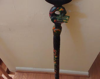 African Sankofa Bird Walking Stick