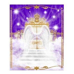 Purple and Gold Frame Background Memorial PNG add photo template for funeral RIP memorial rest in peace template