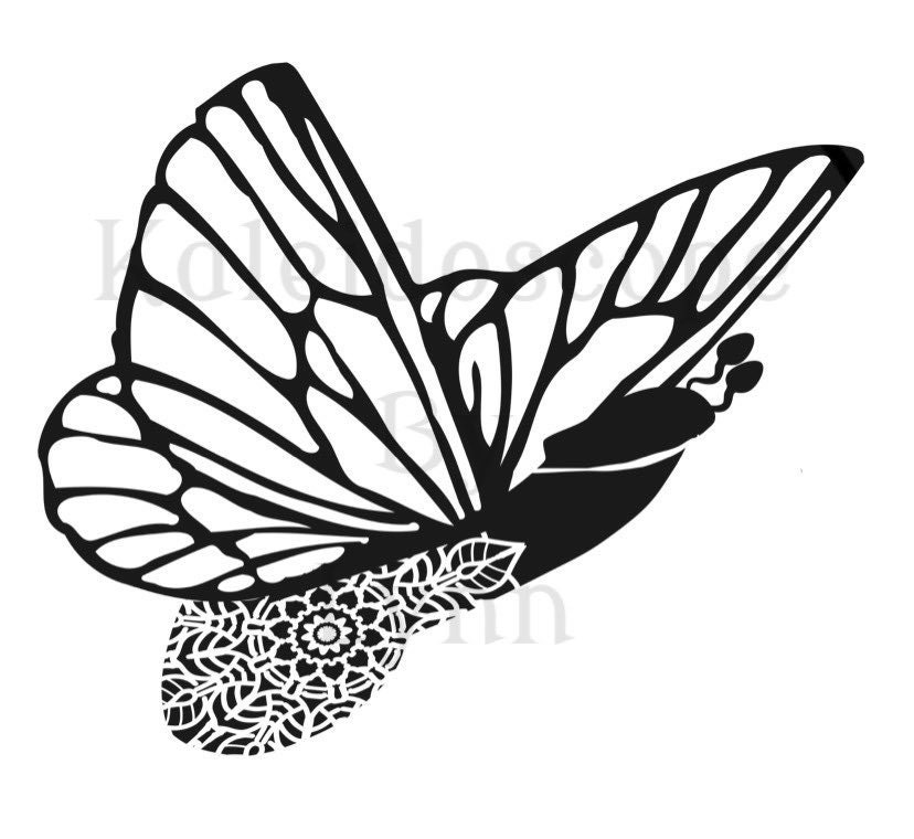 Free Free 212 Coloring Butterfly Mandala Svg SVG PNG EPS DXF File