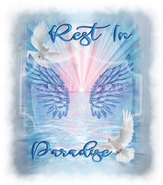 Rest in Paradise Memorial Design Files 6 Files With (Instant Download) 