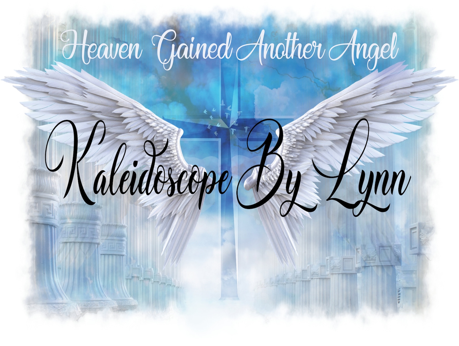 Heaven Gained Another Angel Memorial Design File PNG Drop in Etsy